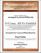 O Come, All Ye Faithful Concert Band sheet music cover